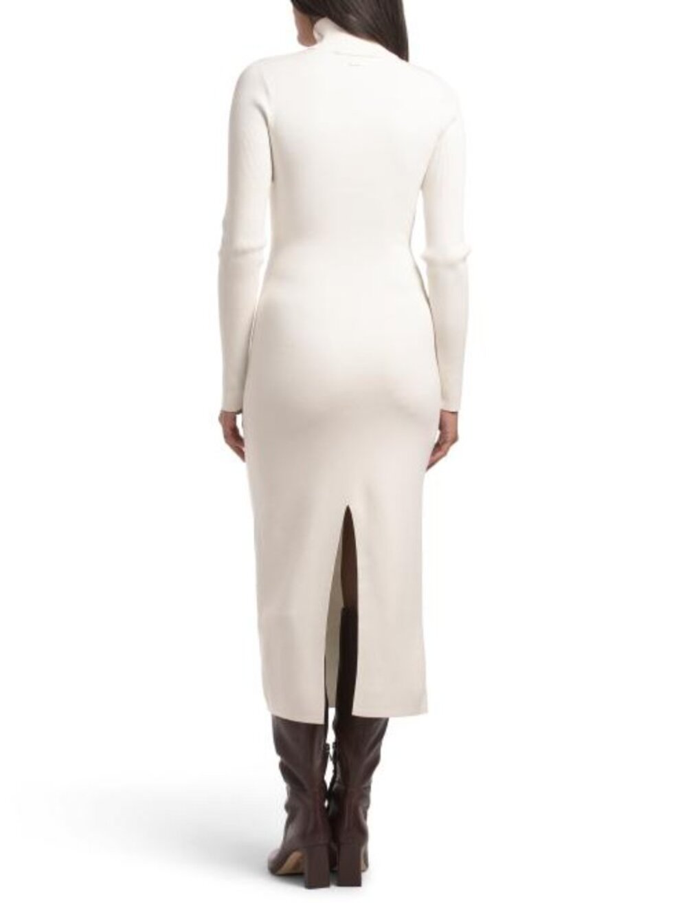 TOCCIN Logan Long Sleeve Tie Front Turtleneck Dress - Picture 2 of 2